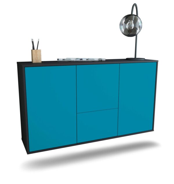 Sideboard Vancouver, Türkis, hängend (136x79x35cm)