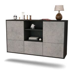 Sideboard Grand Prairie, Beton, hängend (136x79x35cm)