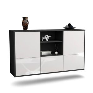 Sideboard Grand Prairie, Weiß, hängend (136x79x35cm)