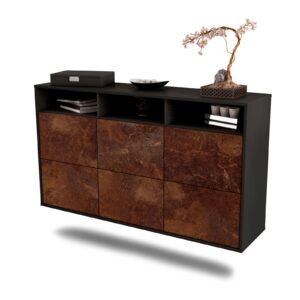 Sideboard Cape Coral, Rost, hängend (136x79x35cm)