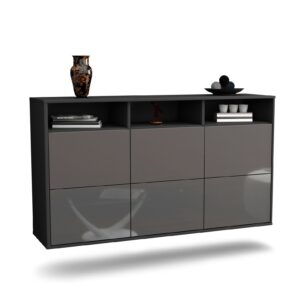 Sideboard Cape Coral, Grau, hängend (136x79x35cm)