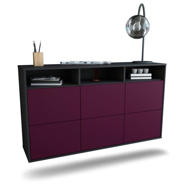 Sideboard Cape Coral, Lila, hängend (136x79x35cm)