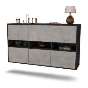 Sideboard Rockford, Beton, hängend (136x79x35cm)