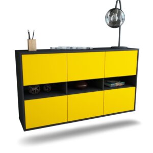 Sideboard Rockford, Gelb, hängend (136x79x35cm)