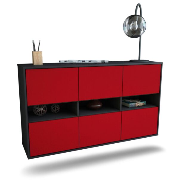 Sideboard Rockford, Bordeaux, hängend (136x79x35cm)