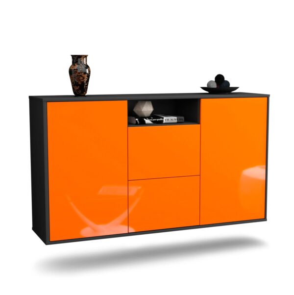 Sideboard Dayton, Orange, hängend (136x79x35cm)