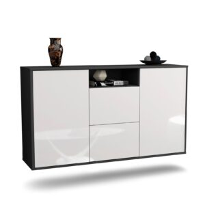 Sideboard Dayton, Weiß, hängend (136x79x35cm)