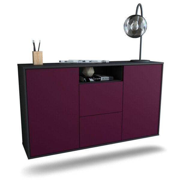 Sideboard Dayton, Lila, hängend (136x79x35cm)