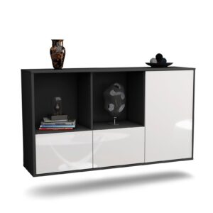 Sideboard Springfield, Weiß, hängend (136x79x35cm)
