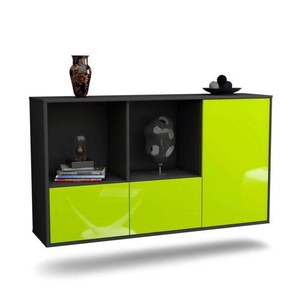 Sideboard Springfield, Grün, hängend (136x79x35cm)