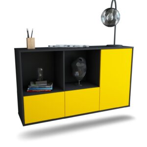Sideboard Springfield, Gelb, hängend (136x79x35cm)