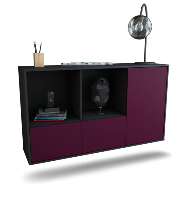 Sideboard Springfield, Lila, hängend (136x79x35cm)