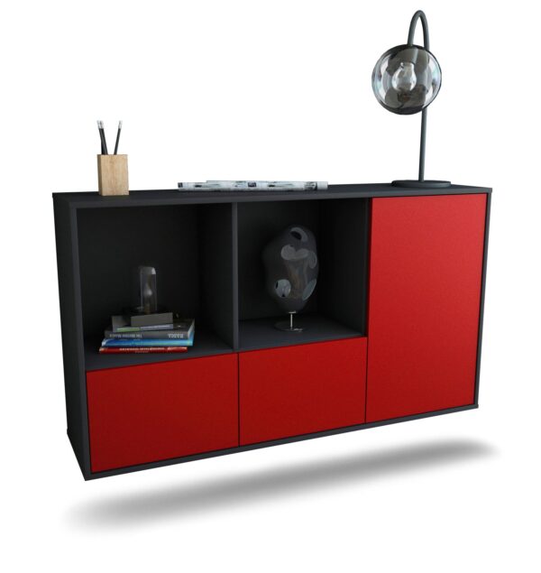 Sideboard Springfield, Bordeaux, hängend (136x79x35cm)