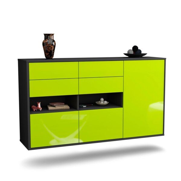 Sideboard Santa Rosa, Grün, hängend (136x79x35cm)