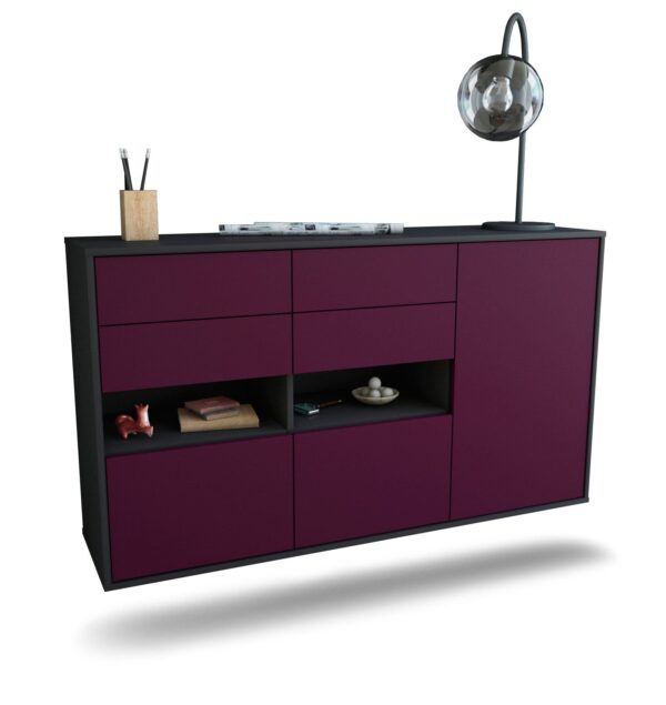 Sideboard Santa Rosa, Lila, hängend (136x79x35cm)