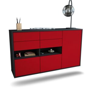 Sideboard Santa Rosa, Bordeaux, hängend (136x79x35cm)