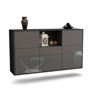 Sideboard Pomona, Grau, hängend (136x79x35cm)