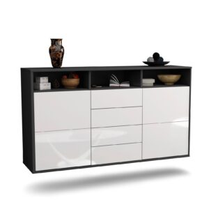 Sideboard Salem, Weiß, hängend (136x79x35cm)