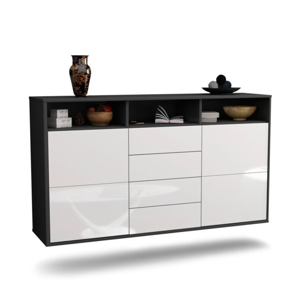 Sideboard Salem, Weiß, hängend (136x79x35cm)