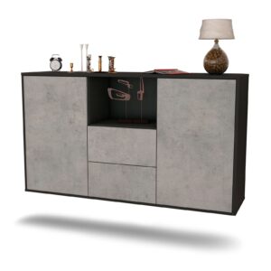 Sideboard Port St. Lucie, Beton, hängend (136x79x35cm)