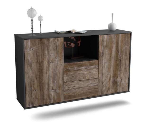 Sideboard Port St. Lucie, Treibholz, hängend (136x79x35cm)
