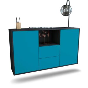 Sideboard Port St. Lucie, Türkis, hängend (136x79x35cm)