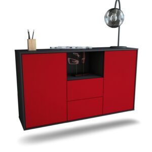 Sideboard Port St. Lucie, Bordeaux, hängend (136x79x35cm)
