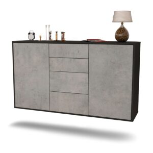 Sideboard Corona, Beton, hängend (136x79x35cm)
