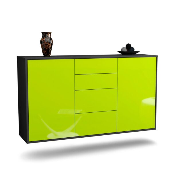 Sideboard Corona, Grün, hängend (136x79x35cm)