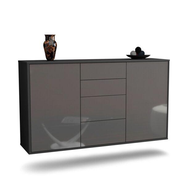 Sideboard Corona, Grau, hängend (136x79x35cm)