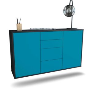 Sideboard Corona, Türkis, hängend (136x79x35cm)