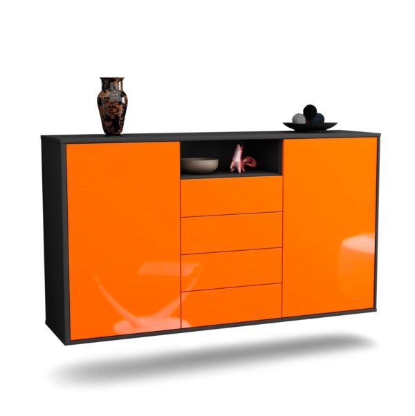 Sideboard Eugene, Orange, hängend (136x79x35cm)