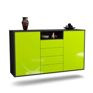 Sideboard Eugene, Grün, hängend (136x79x35cm)