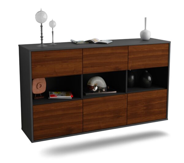 Sideboard Paterson, Walnuss, hängend (136x79x35cm)