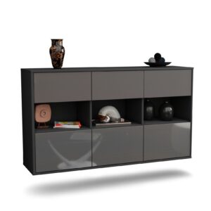 Sideboard Paterson, Grau, hängend (136x79x35cm)