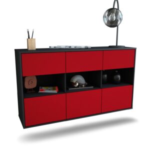 Sideboard Paterson, Bordeaux, hängend (136x79x35cm)