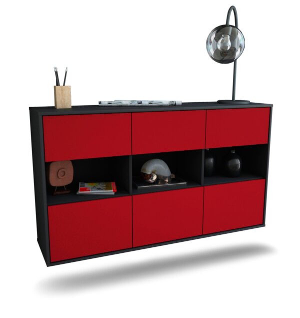 Sideboard Paterson, Bordeaux, hängend (136x79x35cm)