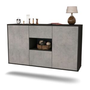 Sideboard Pasadena, Beton, hängend (136x79x35cm)