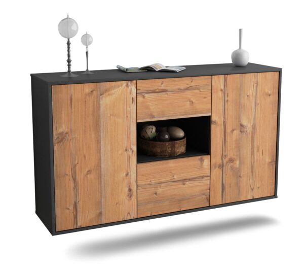 Sideboard Pasadena, Pinie, hängend (136x79x35cm)