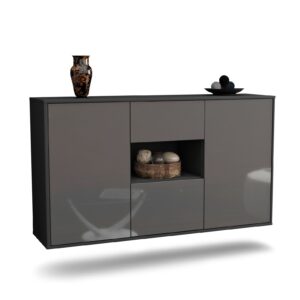 Sideboard Pasadena, Grau, hängend (136x79x35cm)