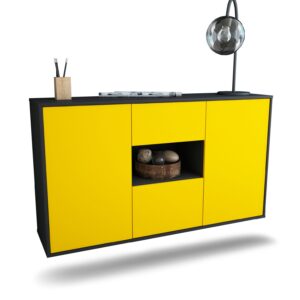 Sideboard Pasadena, Gelb, hängend (136x79x35cm)