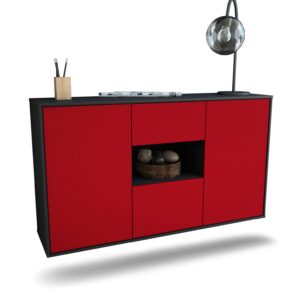 Sideboard Pasadena, Bordeaux, hängend (136x79x35cm)