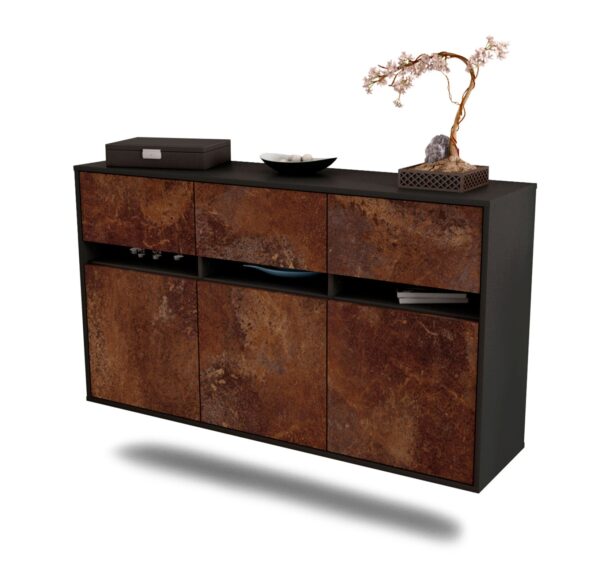 Sideboard Joliet, Rost, hängend (136x79x35cm)