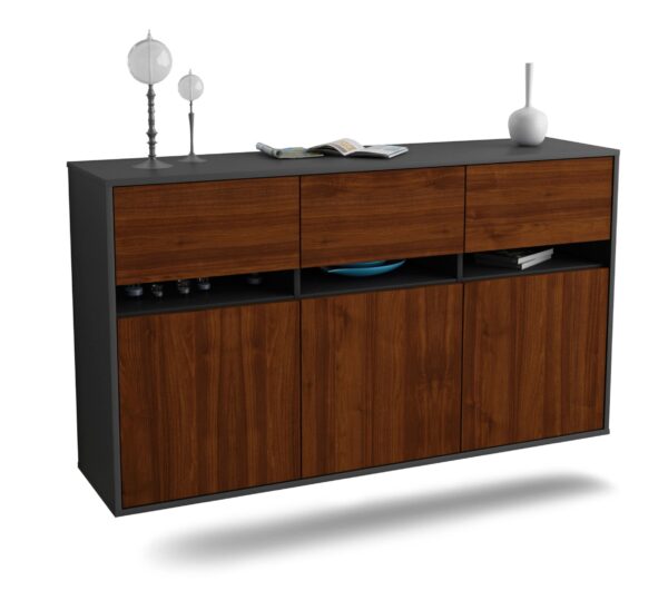 Sideboard Joliet, Walnuss, hängend (136x79x35cm)