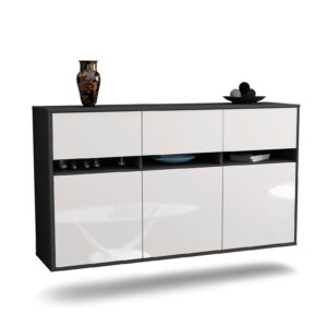 Sideboard Joliet, Weiß, hängend (136x79x35cm)