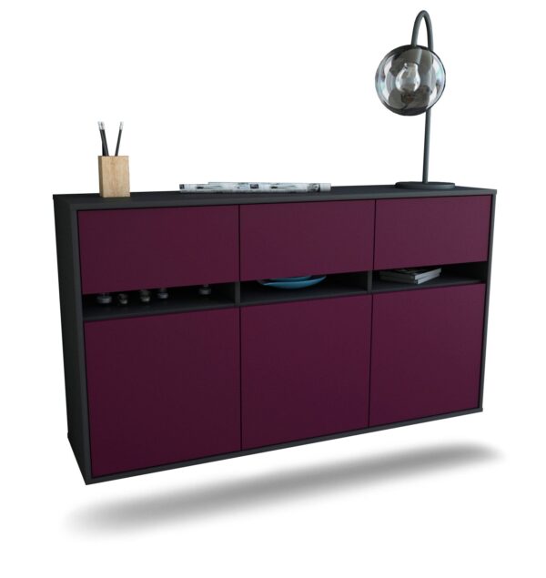 Sideboard Joliet, Lila, hängend (136x79x35cm)