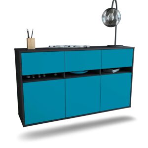 Sideboard Joliet, Türkis, hängend (136x79x35cm)