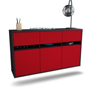 Sideboard Joliet, Bordeaux, hängend (136x79x35cm)