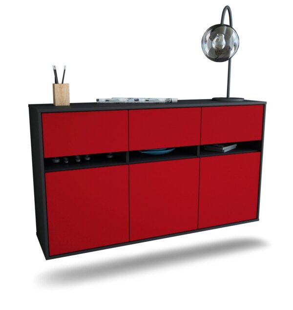 Sideboard Joliet, Bordeaux, hängend (136x79x35cm)