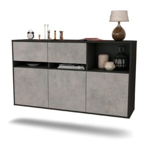 Sideboard Enterprise, Beton, hängend (136x79x35cm)